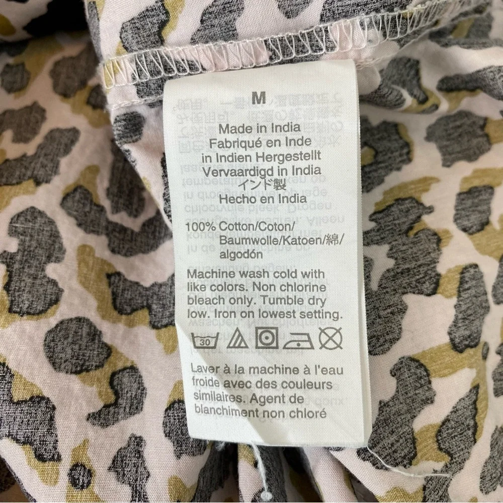 J. Crew Leopard Print Button-Up Shirt